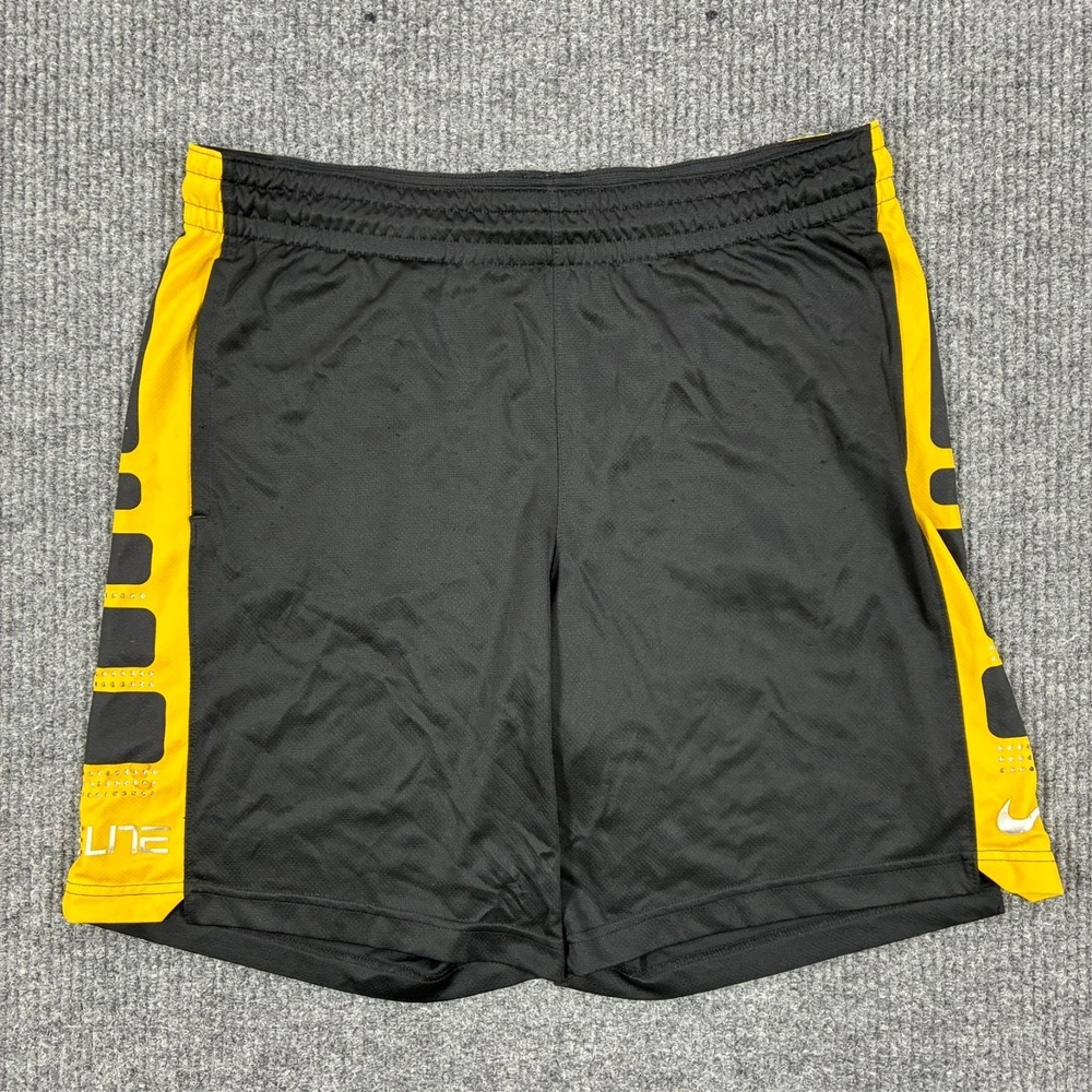 Nike‎ Dri-FIT Athletic Shorts Mens Large Black Training Running Gym Basketball